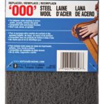 NORTON 01727 Steel Wool, 4-3/8 in L, 5-1/2 in W, #000 Grit, Extra Fine, Gray