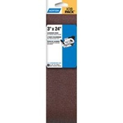 NORTON Metalite 01742 Sanding Belt, 3 in W, 24 in L, 50 Grit, Coarse, Aluminum Oxide Abrasive