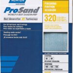 NORTON ProSand 07660768166 Sanding Sheet, 11 in L, 9 in W, Extra Fine, 320 Grit, Aluminum Oxide Abrasive