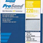 NORTON ProSand 07660768167 Sanding Sheet, 11 in L, 9 in W, Very Fine, 220 Grit, Aluminum Oxide Abrasive