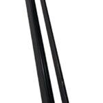 Regal TBR-8-BL Top and Bottom Rail, 93 in H, Aluminum, Black