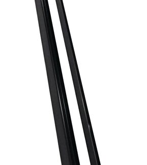 Regal TBR-8-BL Top and Bottom Rail, 93 in H, Aluminum, Black