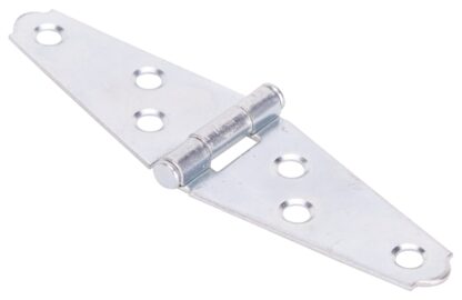 ProSource LSH-Z02-013L Strap Hinge, 1.2 mm Thick Leaf, Steel, 180 Range of Motion, Screw Mount Mounting Sells in Quantity of 10