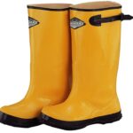 Diamondback RB001-14-C Over Shoe Boots, 14, Yellow, Rubber Upper, Slip on Boots Closure