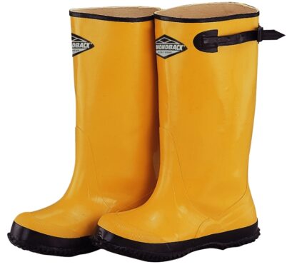 Diamondback RB001-14-C Over Shoe Boots, 14, Yellow, Rubber Upper, Slip on Boots Closure