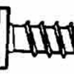 Reliable TKAW858MR Screw, #8 Thread, 5/8 in L, Full Thread, Truss Head, Square Drive, Self-Tapping, Type A Point, Steel Sells in Quantity of 5