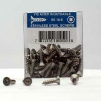 Reliable FKAS8212VP Screw, 2-1/2 in L, Flat Head, Square Drive, Self-Tapping, Type A Point, Stainless Steel, 100 BX