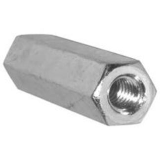 Reliable CNZ14MR Coupling Nut, UNC-UNF Thread, 1/4-20 Thread, Steel, Zinc Sells in Quantity of 5