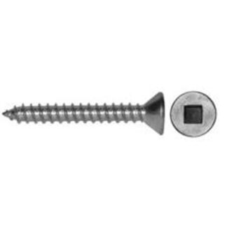 Reliable FKAS858MR Screw, 5/8 in L, Flat Head, Square Drive, Self-Tapping, Type A Point, Stainless Steel Sells in Quantity of 5