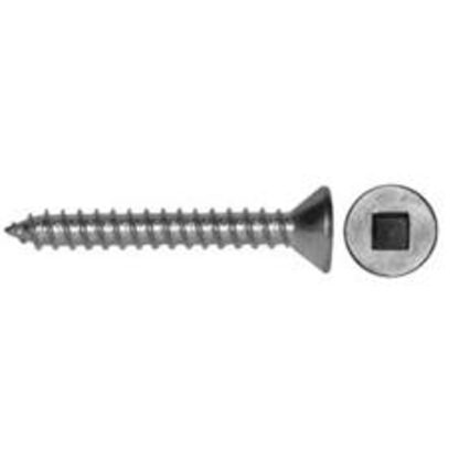 Reliable FKAS858MR Screw, 5/8 in L, Flat Head, Square Drive, Self-Tapping, Type A Point, Stainless Steel Sells in Quantity of 5