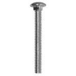 Reliable CBHDG516412CT Carriage Bolt, 5/16-18 Thread, 4-1/2 in OAL, A Grade, Galvanized Steel, Coarse, Full Thread