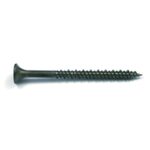 Reliable FKHLP81C1 Floor Screw, #8-16 Thread, 1 in L, Full, High-Low Thread, Bugle, Flat Head, Square Drive, Steel