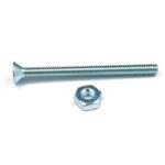 Reliable FSBZ Series FSBZ83258MR Machine Screw, 5/8 in L, Full Thread, Flat Head, Quadrex Drive, Type B Point, Steel