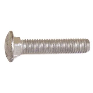 Reliable CBHDG5810CT Carriage Bolt, 5/8-11 Thread, Coarse Thread, 10 in OAL, Galvanized Steel, A Grade