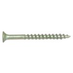 Reliable FKCBR Series FKCBR6134C1 Deck Screw, #6-12 Thread, 1-3/4 in L, Coarse, Partial Thread, Bugle, Flat Head, Steel, 100/BX