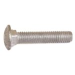 Reliable CBHDG345CT Carriage Bolt, 3/4-10 Thread, Coarse Thread, 5 in OAL, Galvanized Steel, A Grade