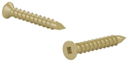 Reliable FKCSDP14234VP Screw, 1/4-7 Thread, 2-3/4 in L, Coarse, Partial, Scorpion Tail Thread, Flat Head, Square Drive, 50/BX