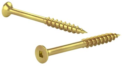 Reliable FKCYZ Series FKCYZ104C1 Screw, #10-9 Thread, 4 in L, Coarse, Partial Thread, Bugle, Flat Head, Square Drive, 100/BX