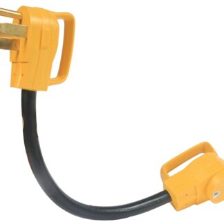 Camco USA 55173 Dogbone Adapter, 30 A Female, 50 A Male, 125 V, Male, Female