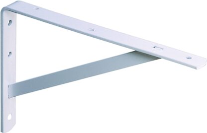 Knape & Vogt 208 WH 500 Shelf L-Bracket, 20 in L, Steel