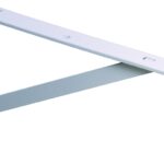 Knape & Vogt 208 WH 550 Shelf L-Bracket, 22 in L, Steel