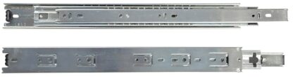 Knape & Vogt TT100P 350 Precision Drawer Slide, 100 lb, Side Mounting, 350 mm L Rail, 12.7 mm W Rail, Zinc