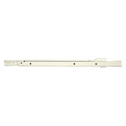 Knape & Vogt 1805RP WH 400 Drawer Slide, 75 lb, Bottom Mounting, 16 in L Rail, White