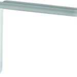 Knape & Vogt Slim-Line 215SP WH 8 Shelf L-Bracket, 8 in L, 5-1/4 in H, Steel