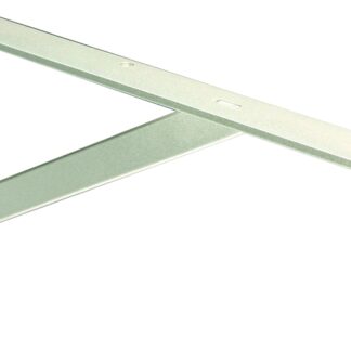 Knape & Vogt 208 TI 400 Shelf L-Bracket, 16 in L, Steel, Titanium