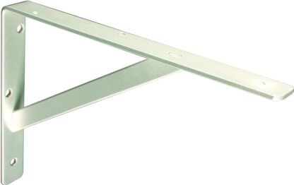 Knape & Vogt 208 TI 400 Shelf L-Bracket, 16 in L, Steel, Titanium