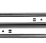 Knape & Vogt 1300P ZC 22 Drawer Slide, 75 lb, 22 in L Rail, 1/2 in W Rail, Steel, Zinc