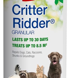 Safer Critter Ridder 3142CAN Animal Repellent, Repels: Cats, Dogs, Groundhogs, Raccoons, Skunks, Squirrels