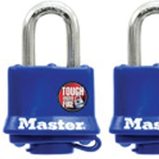 Master Lock 312TRI Padlock, Keyed Alike Key, 9/32 in Dia Shackle, 1-1/16 in H Shackle, Steel Shackle, Steel Body