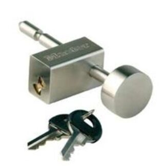 Master Lock 2847DAT Coupler Latch Lock, 9/16 to 2-3/4 in OAL, Stainless Steel