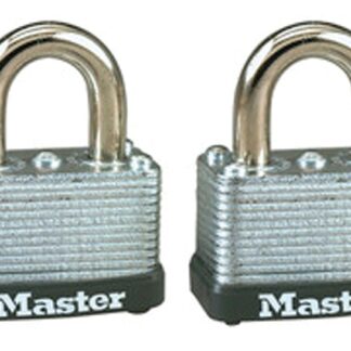 Master Lock 22T Padlock, Keyed Alike Key, 1/4 in Dia Shackle, Steel Shackle, Steel Body, 1-1/2 in W Body