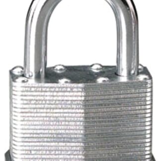 Master Lock 1805D Padlock, Keyed Different Key, 5/16 in Dia Shackle, 1-1/4 in H Shackle, Steel Shackle, Steel Body