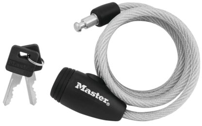 Master Lock 8109D Cable Lock, Keyed Key, Steel Shackle Sells in Quantity of 2