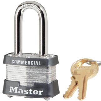 Master Lock 3KALF3210 Padlock, Keyed Alike Key, Open Shackle, 9/32 in Dia Shackle, 1-1/2 in H Shackle, Steel Shackle