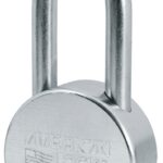 American Lock A703KA Padlock, Keyed Alike Key, 7/16 in Dia Shackle, 2 in H Shackle, Hardened Boron Alloy Steel Shackle