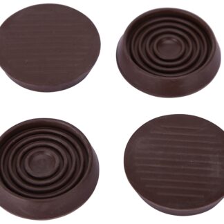 ProSource FE-S709-PS Caster Furniture Glide, Rubber, Brown, Brown, 2-5/32 x 2-5/32 x 15/32 in Dimensions