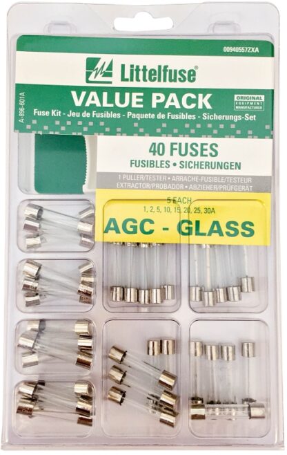 Littelfuse 00940557ZXA Fuse Kit, Cartridge Fuse, 32 VAC/VDC, 1 to 30 A