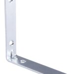 ProSource CB-Z04-013L Corner Brace, 4 in L, 4 in W, 7/8 in H, Steel, Zinc-Plated, 3.1 mm Thick Material Sells in Quantity of 10