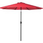 Seasonal Trends 69867 Crank Umbrella, 92.9 in H, 107.9 in W Canopy, 107.9 in L Canopy, Round Canopy, Steel Frame