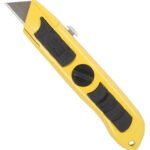 Vulcan K2022 Utility Knife, 2-1/4 in L Blade, 3/4 in W Blade, Carbon Steel Blade, Non-Slip Grip Handle