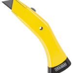 Vulcan JL-KF0008 Utility Knife, 2-1/4 in L Blade, 3/4 in W Blade, Zinc Alloy Handle, Black/Yellow Handle