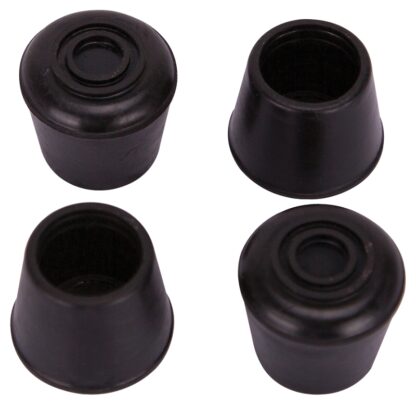 ProSource FE-50634-PS Furniture Leg Tip, Round, Rubber, Black, 3/4 in Dia, 1-1/8 in H