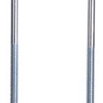 ProSource LR353 U-Bolt, 3/8 in Thread, 3-3/4 in L Thread, Steel, Zinc Sells in Quantity of 10