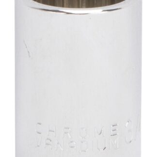 Vulcan MT6517270 Drive Socket, 3/4 in Socket, 1/2 in Drive, 12-Point, Chrome Vanadium Steel, Chrome