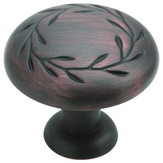 Amerock Nature's Splendor Series BP1581ORB Cabinet Knob, 1-1/16 in Projection, Zinc, Oil-Rubbed Bronze