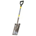 Vulcan 34540 Garden Spade Shovel, 7 in W Blade, Steel Blade, Fiberglass Handle, D-Shaped Handle, 29 in L Handle